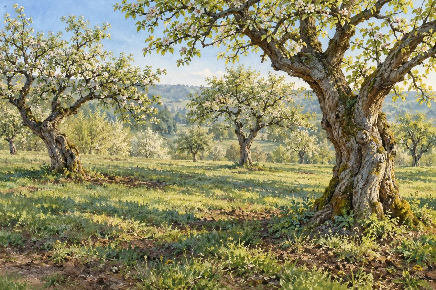 Alter Obstgarten im Frühling, Referänz