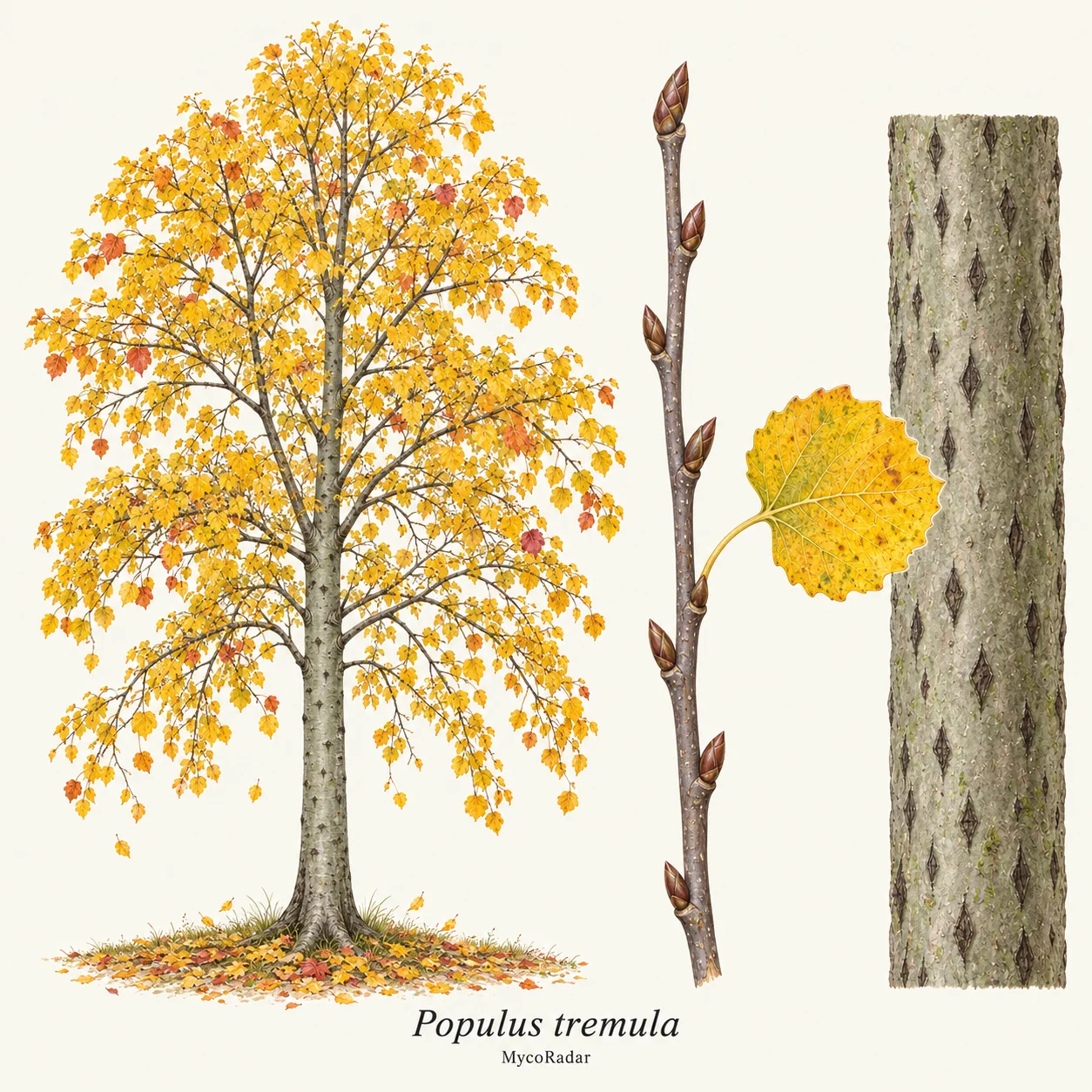 Peuplier tremble, Automne